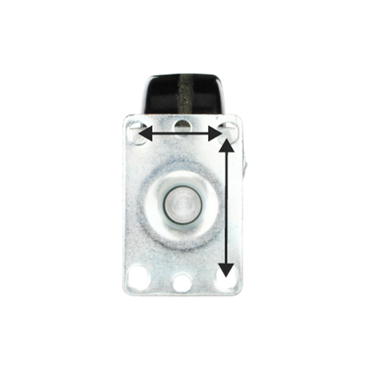 Shop plate casters that have a 1-3/4 inch x 2-7/8 inch to 1-3/4 inch x 3 inch bolt hole pattern. Up to 500 lbs of capacity.