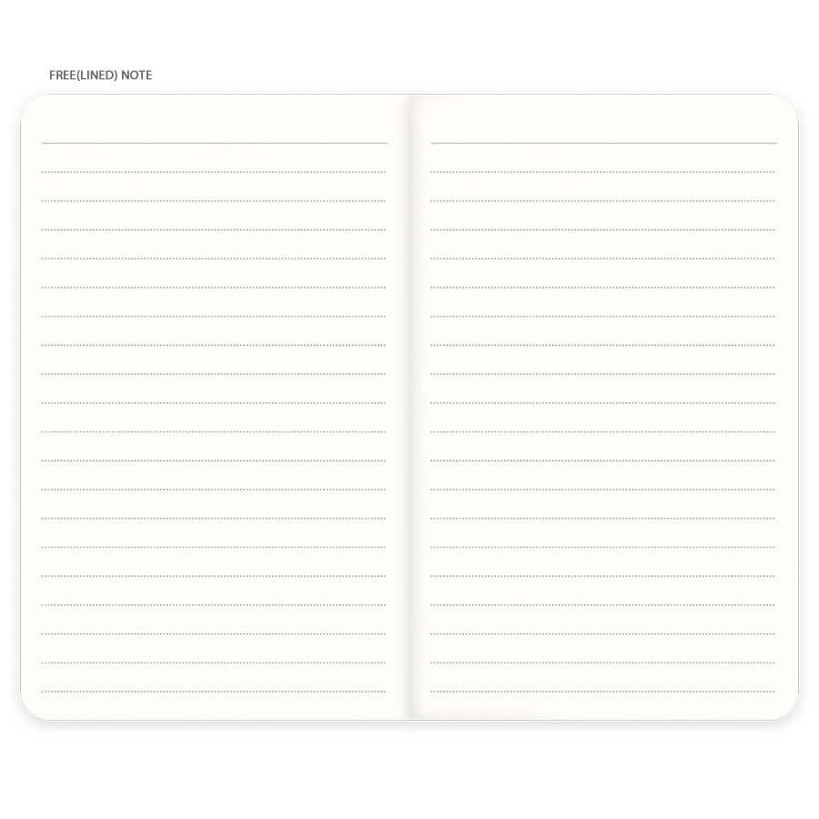 Free(grid) note - eedendesign 2020 Simple dated weekly diary planner