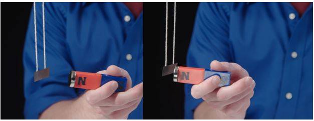 Hanging the wafer on a string is another fun way to demonstrate diamagnetic repulsion.