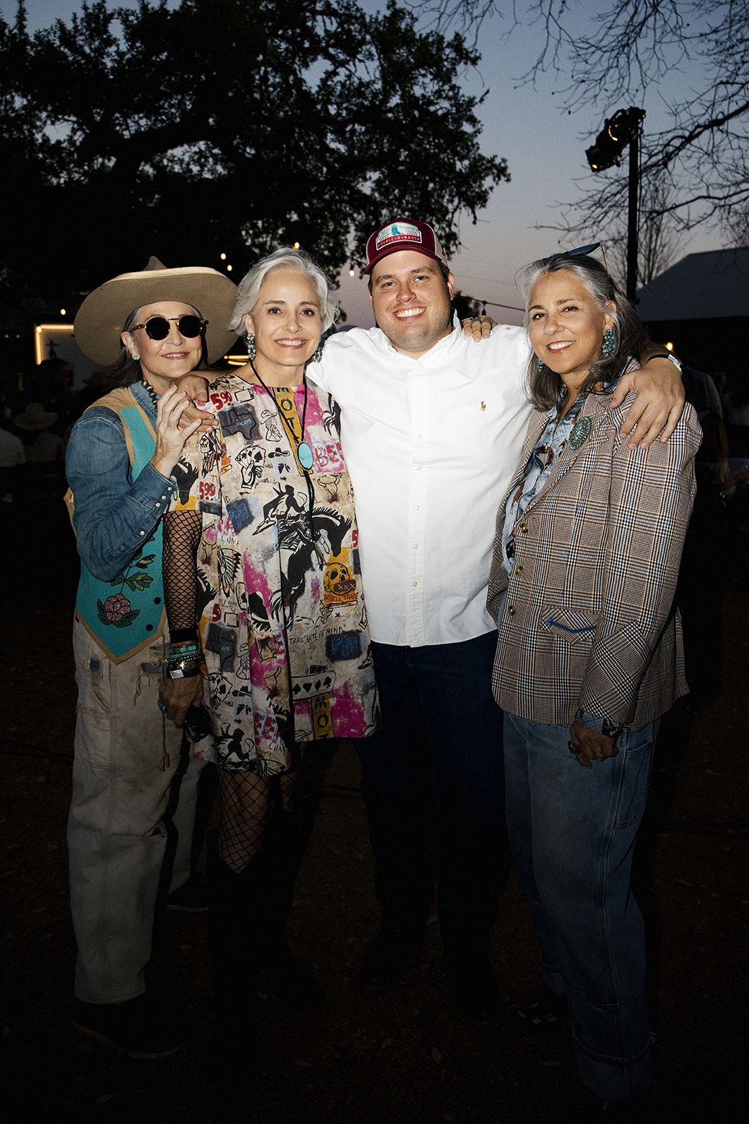 Cheryl, Hedy, Mitchell, and Audrey at the Cowboy Couture Fashion Show.
