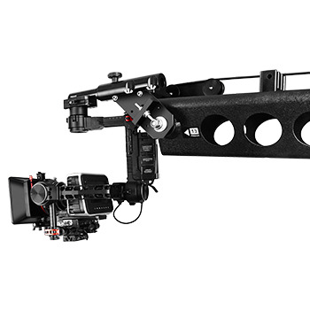 Proaim 40ft Jumbo Film Production Package - Camera Jib Crane w Heavy-Duty Stand, Dolly & 3-Axis Pan-Tilt Head