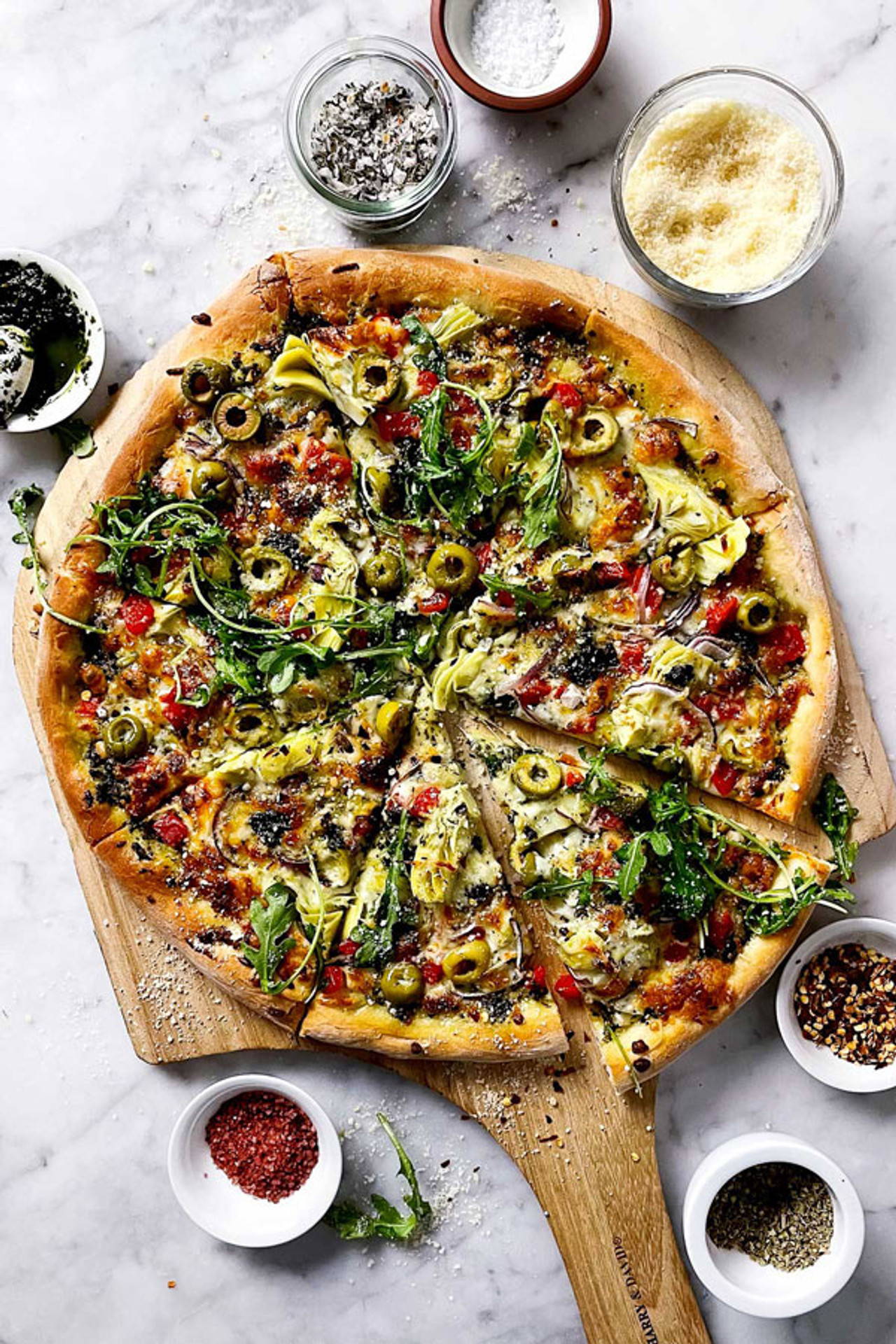 Quick and Easy Mediterranean Pizza recipe