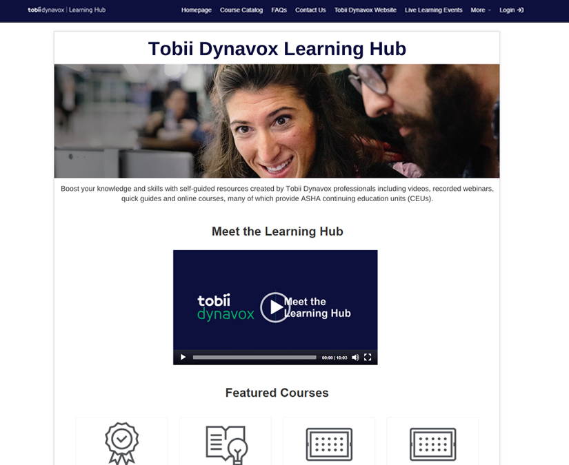 SLTbrowsing Tobii Dynavox on-demand training courses