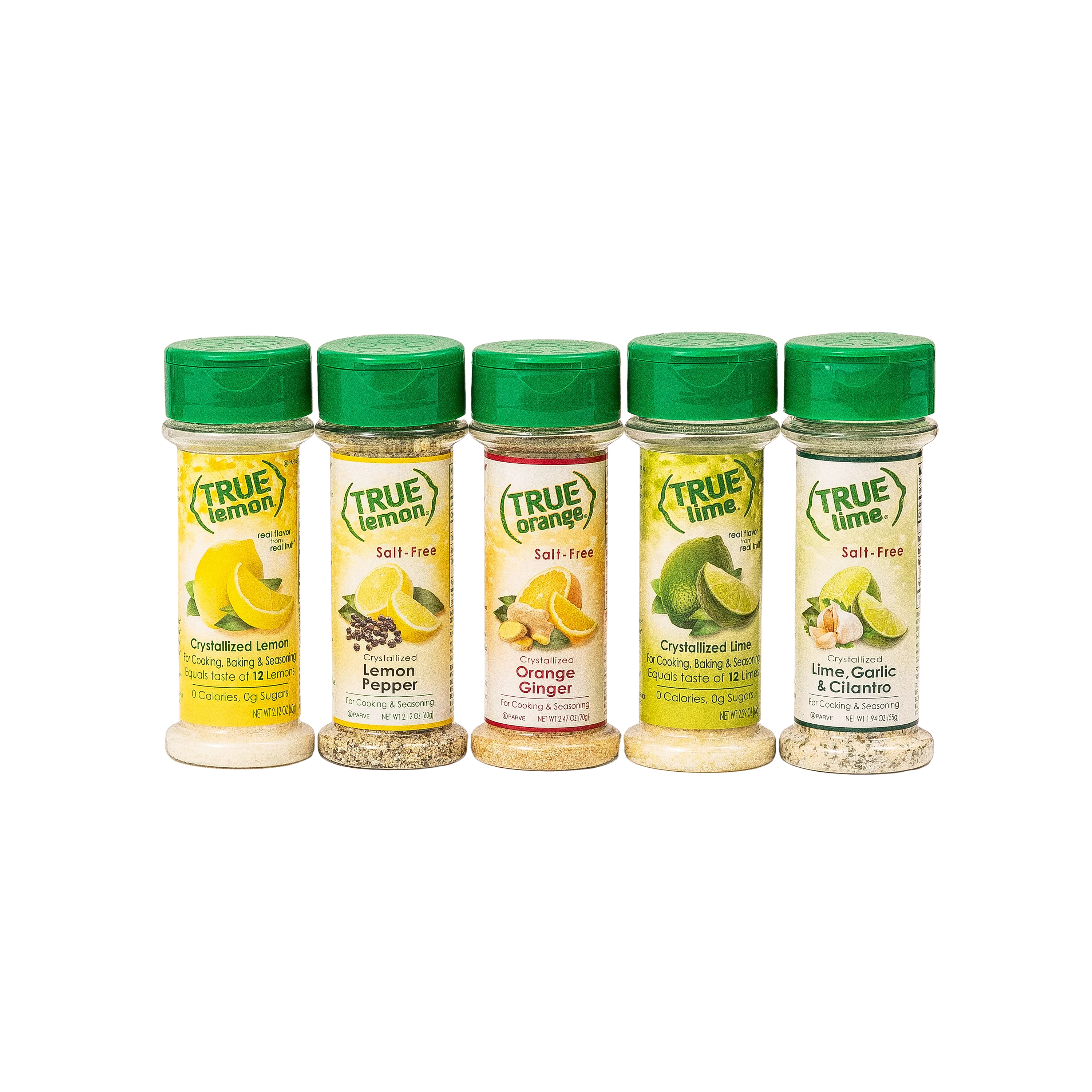 A collection of 5 types of true lemon seasonings.