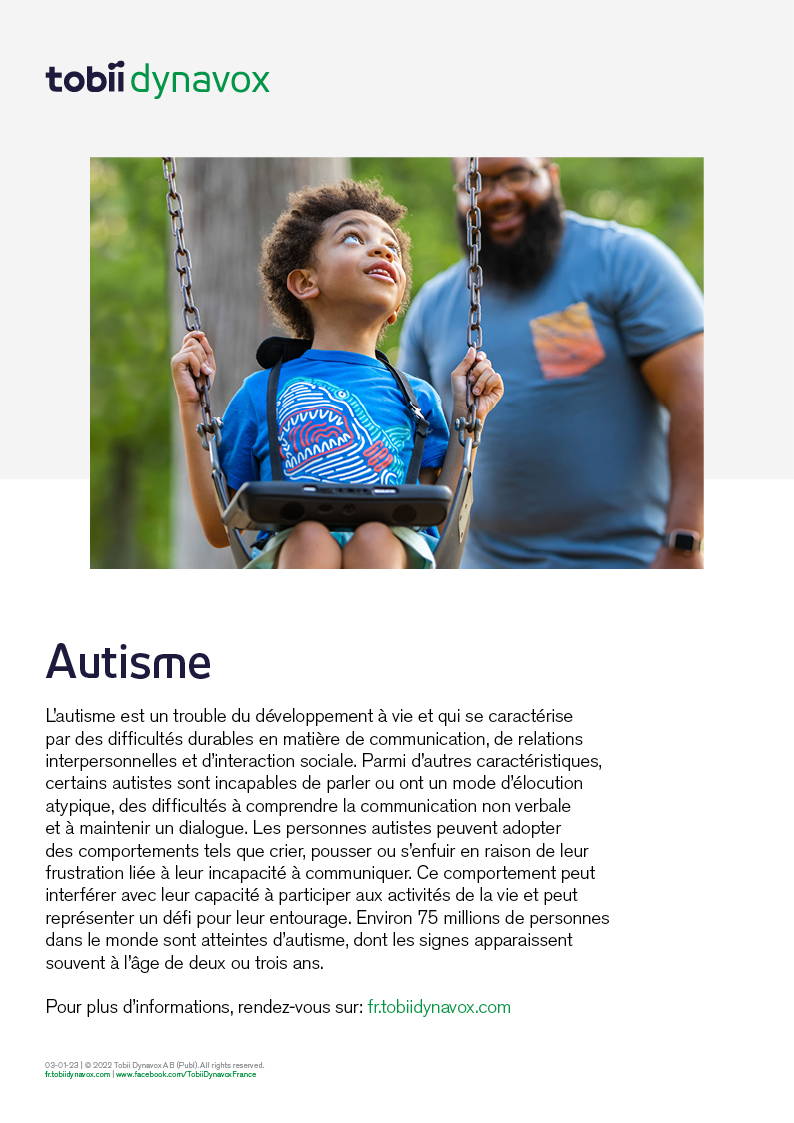 Brochure de Autisme
