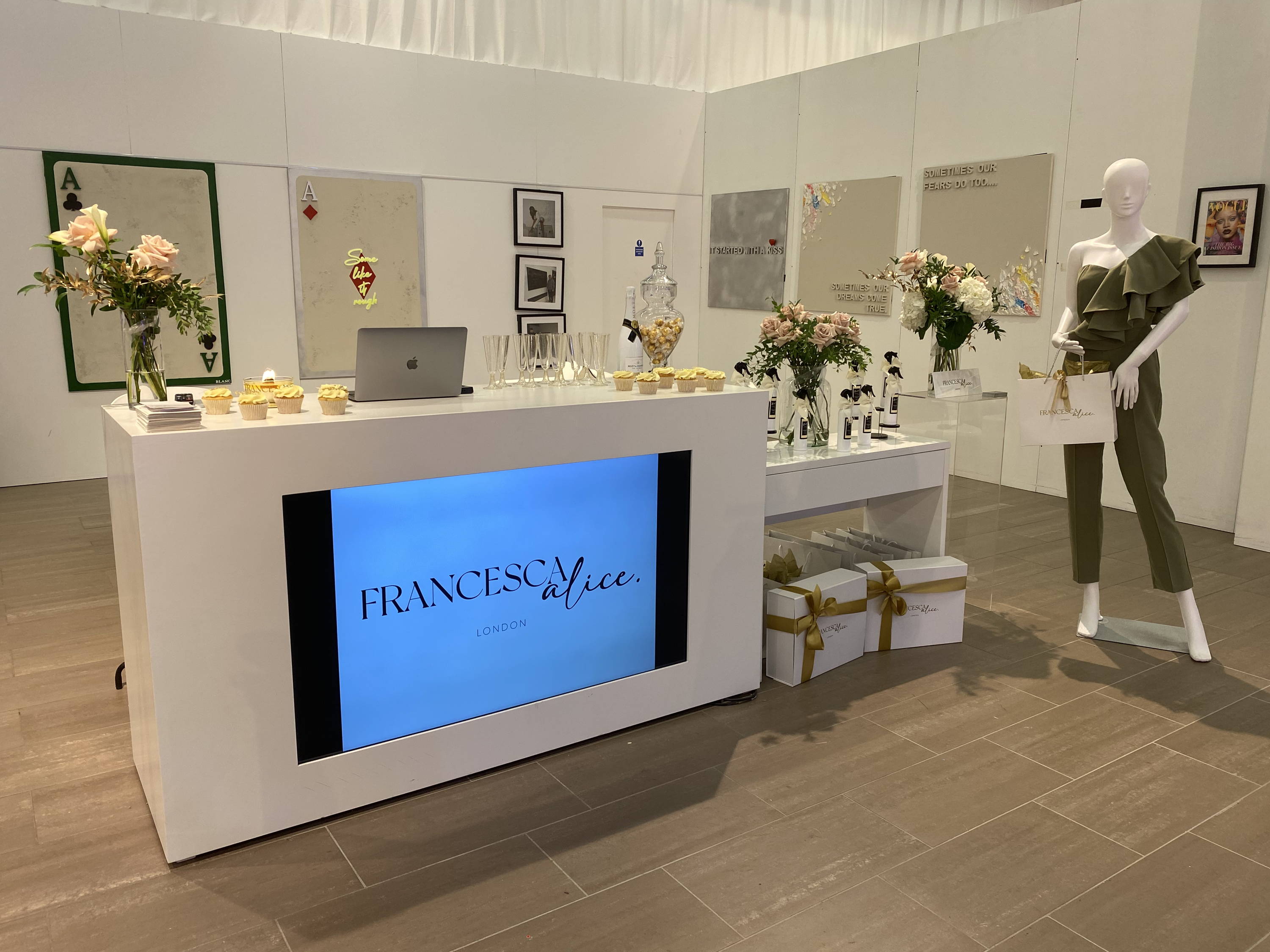 Francesca Alice London first pop up shop in Manchester trafford centre