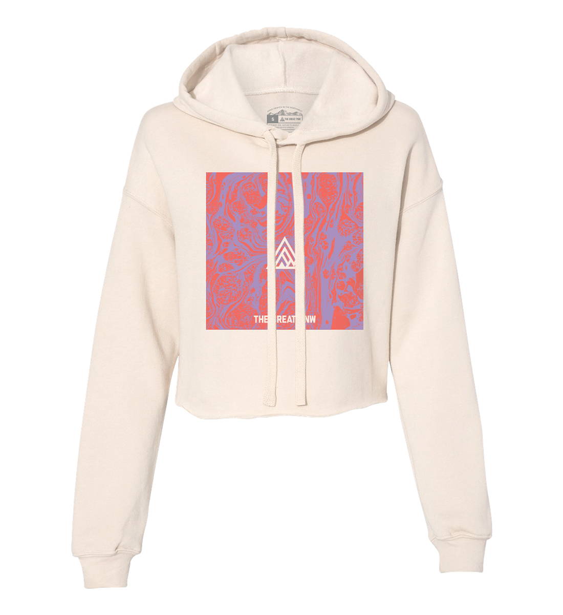 The Great PNW Marble Crop Hoodie