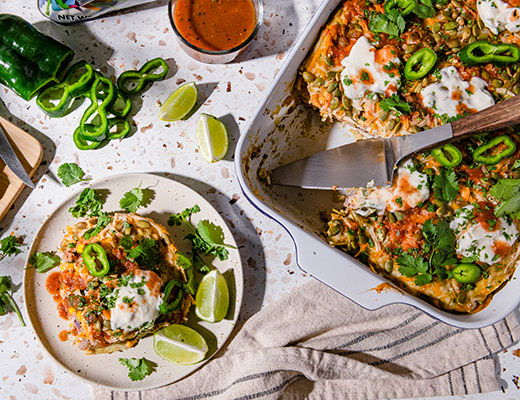 Roasted Vegetable Enchilada Casserole