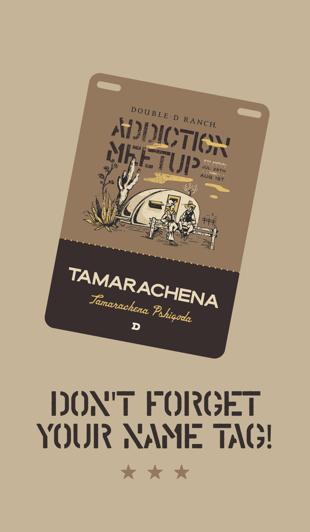 Name tag front