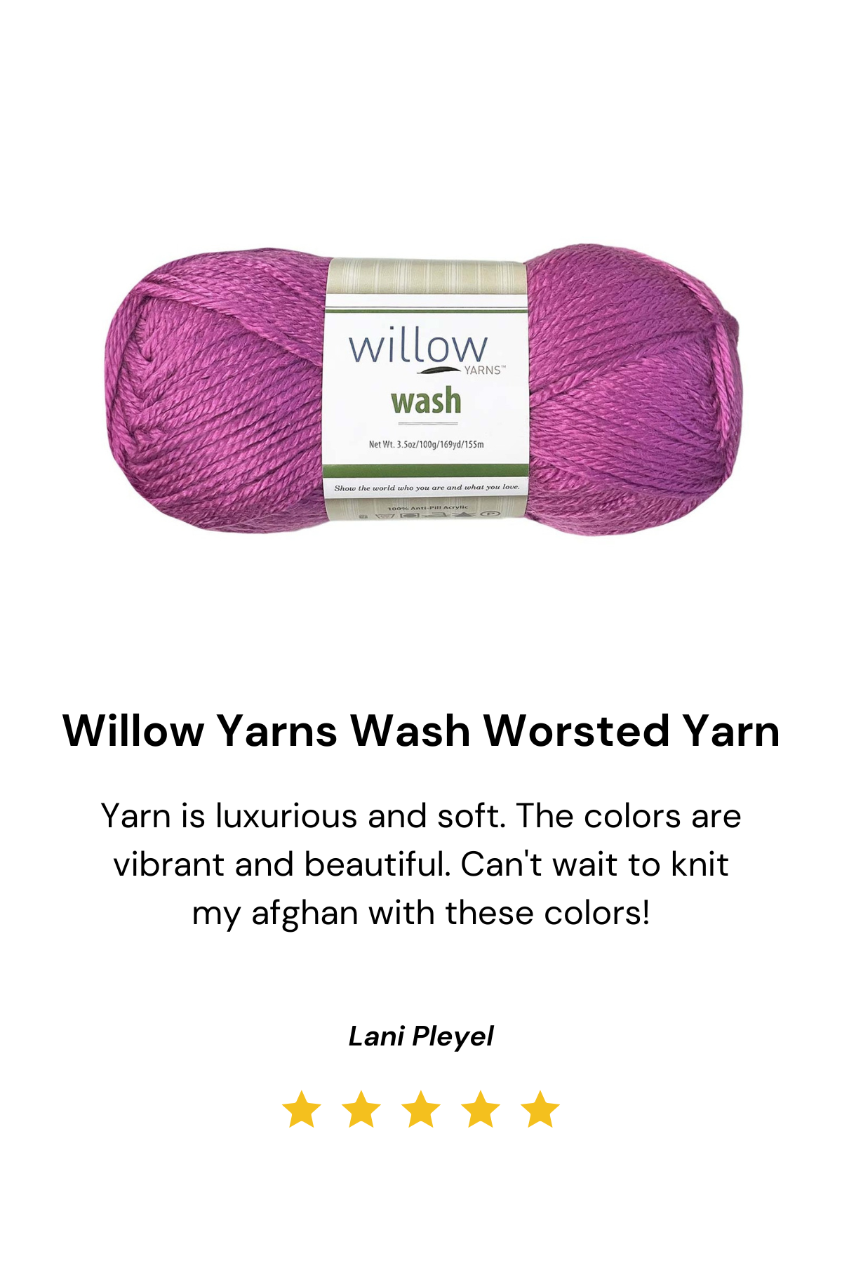 Willow Yarns Wash Worsted Yarn