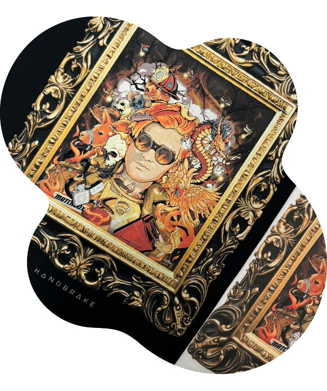Highly detailed framed artwork by that artist 