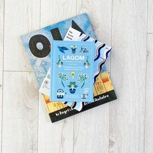 Ingebretsen's Scandinavian books banner featuring titles on Norse mythology and the Lagom lifestyle.
