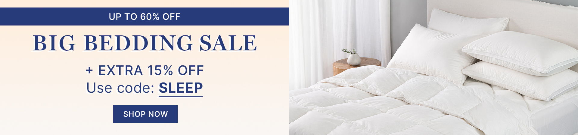 Big Bedding Sale + Extra 15% Off | Use Code: SLEEP