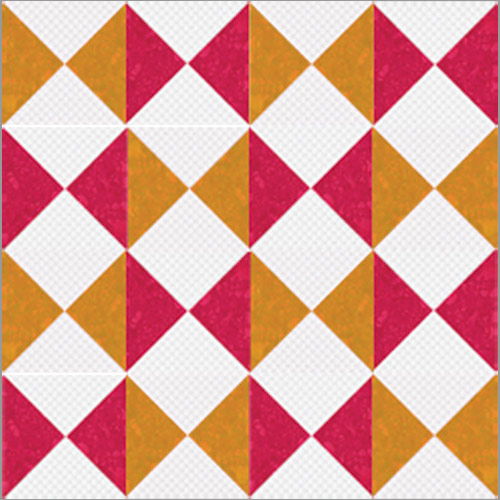 Quarter square triangle - Diamond Block - Guidelines4Quilting