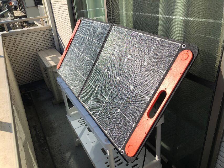 ベランダ ソーラーパネル100 Jackery 太陽光発電