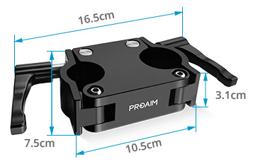 Proaim Conversion Lateral Clamp for Proaim Soundchief, Victor V1 & Victor Pro Camera Carts