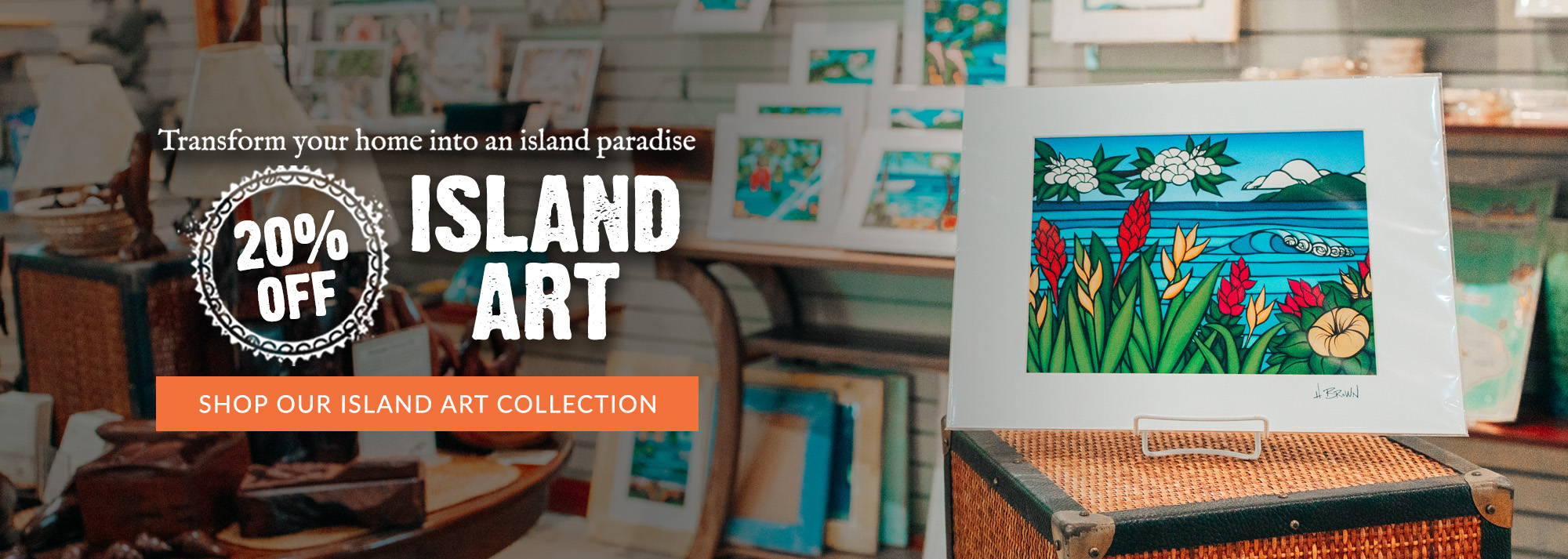 Transform your home into a tropical oasis with our exquisite Island Art Collection, now available at a discounted price of 20% off. Our collection features a wide range of stunning island artwork that will help you bring the beauty and tranquility of island life into your space.