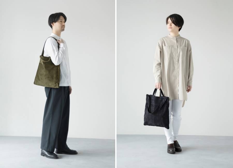 しなやかで傷が目立ちにくい、レザーエコトート&ポーチ – 土屋 しなやかで傷が目立ちにくい、レザーエコトート&ポーチ – 土屋