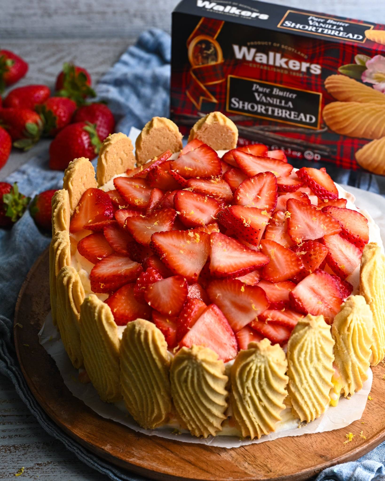 Lemon Strawberry Icebox Cake