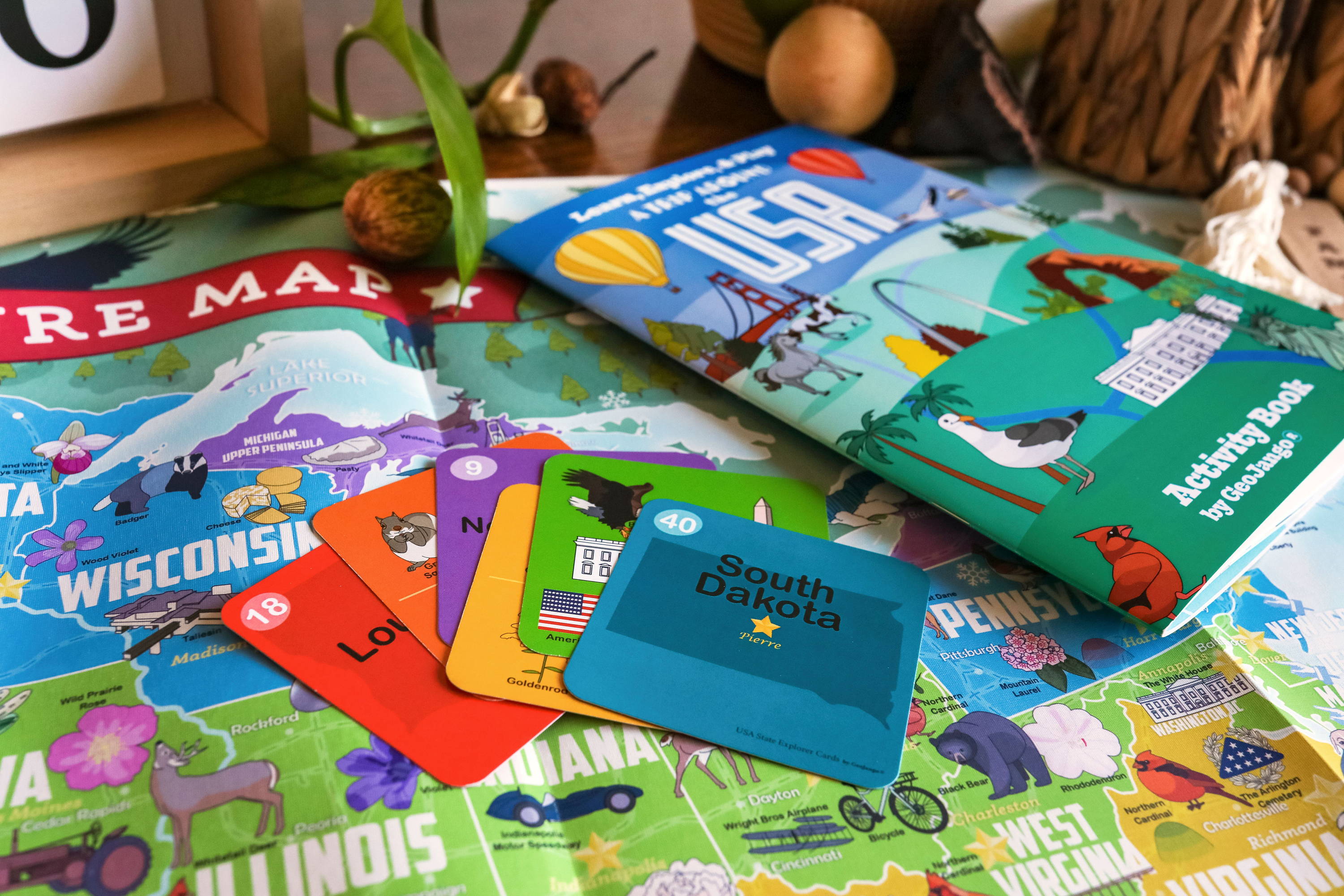 geography game and map