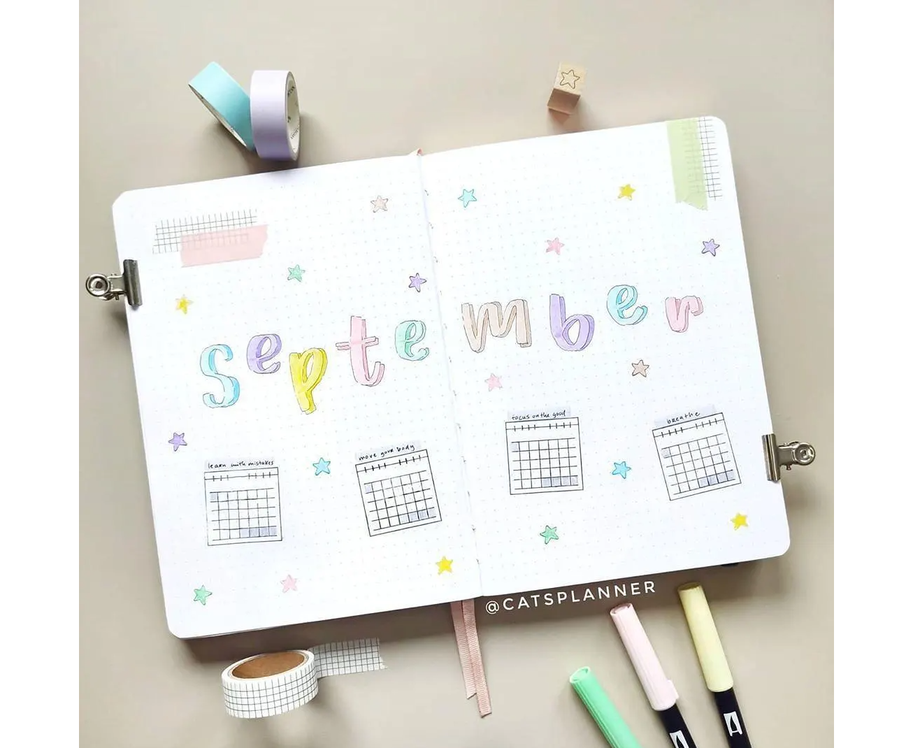 Notebook Therapy Bullet Journal Stamps Review + How To Use Them +