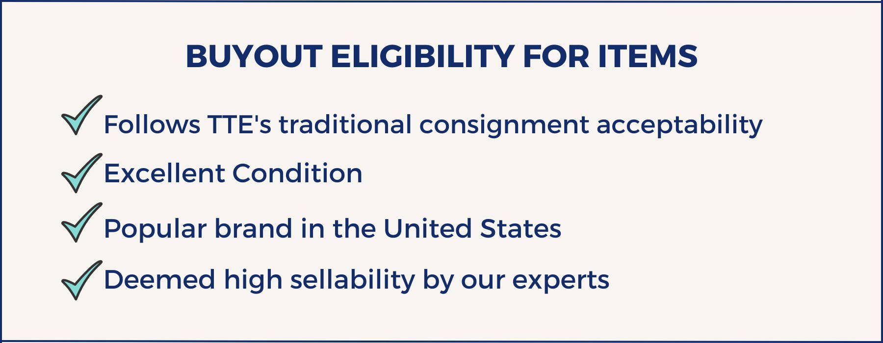 Buyout eligibility of tack and apparel by The Tried Equestrian