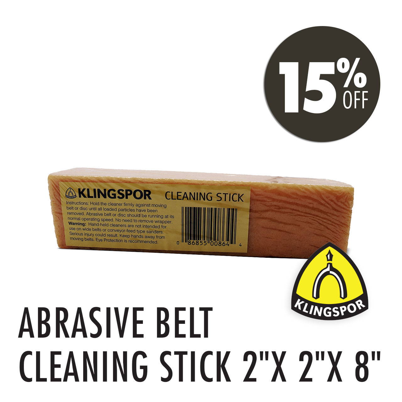 15% Off Abrasive Belt Cleaning Stick 2