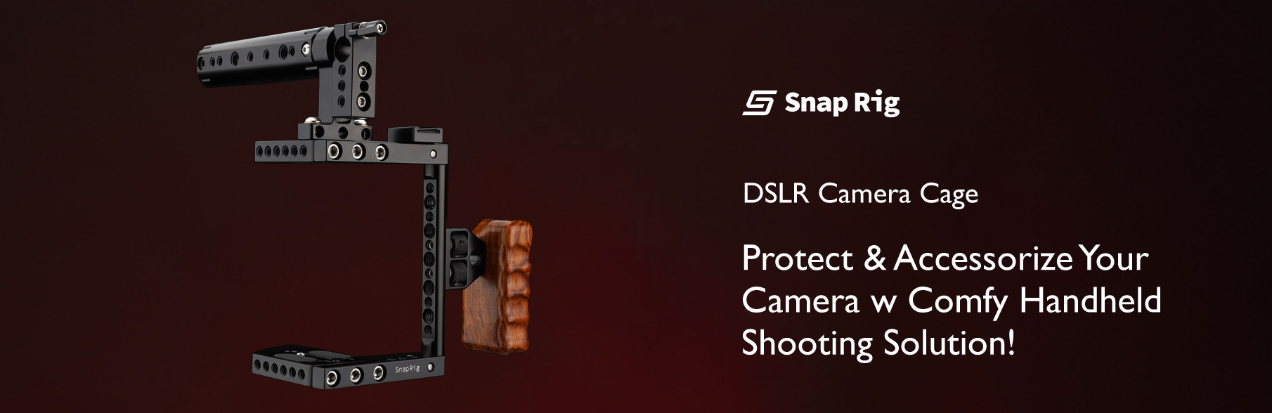 Proaim SnapRig DSLR Camera Cage Rig with Top & Side Handles UC-01Proaim SnapRig DSLR Camera Cage Rig with Top & Side Handles UC-01