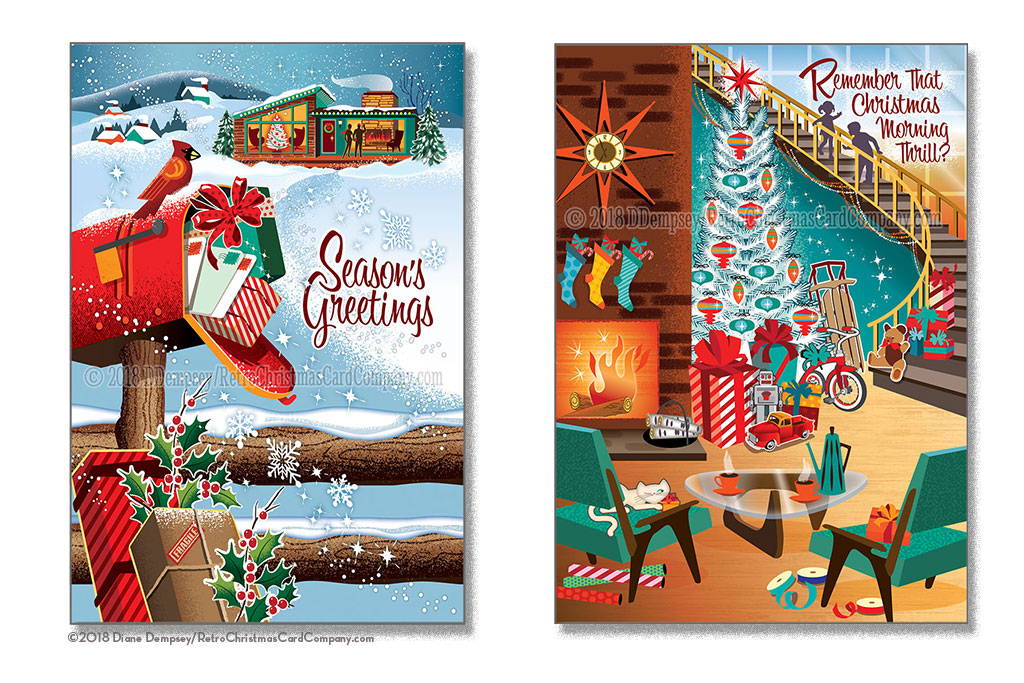 Cards from The Retro Christmas Card Company