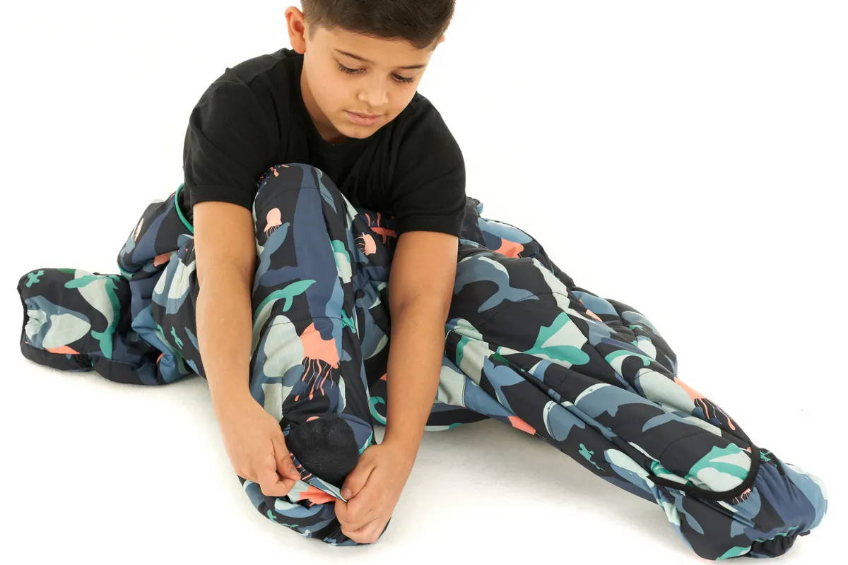 Selk'bag Kids Wearable Sleeping Bag I Teal Sunlight – Selk'bag Pro
