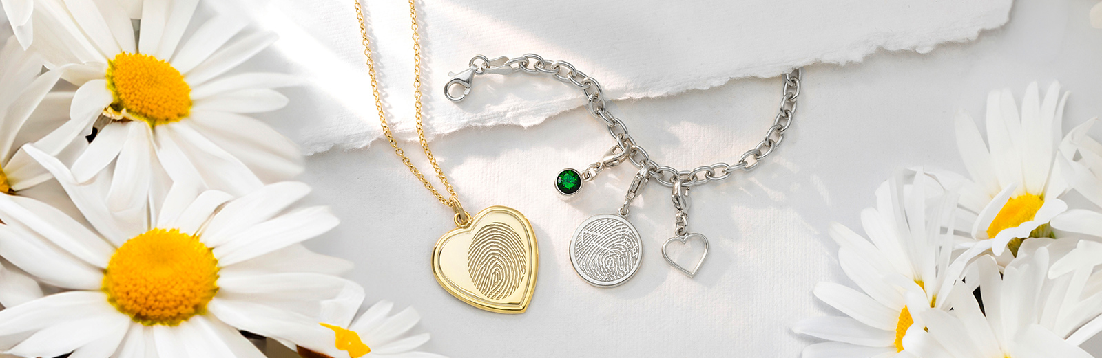 fingerprint necklaces and bracelets