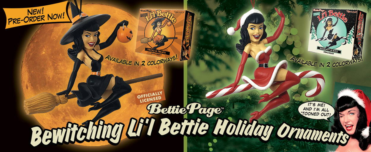 Bettie Halloween and Holiday Ornaments Pre-Order