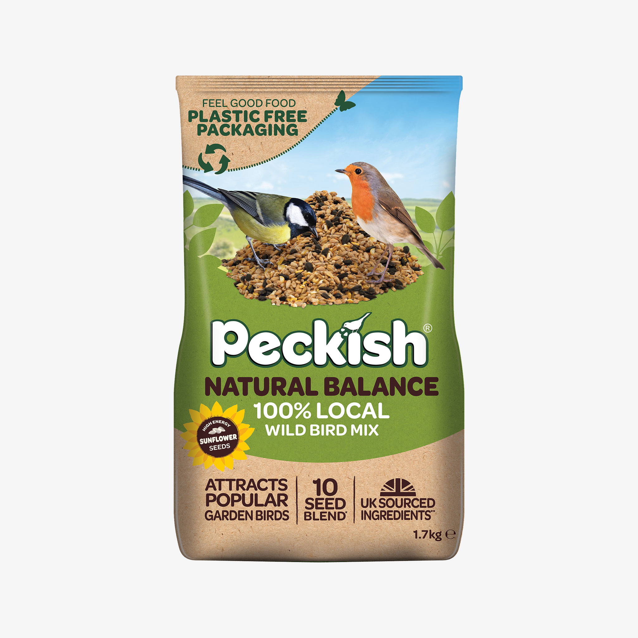 Peckish Natural Balance Seed Mix in packaging