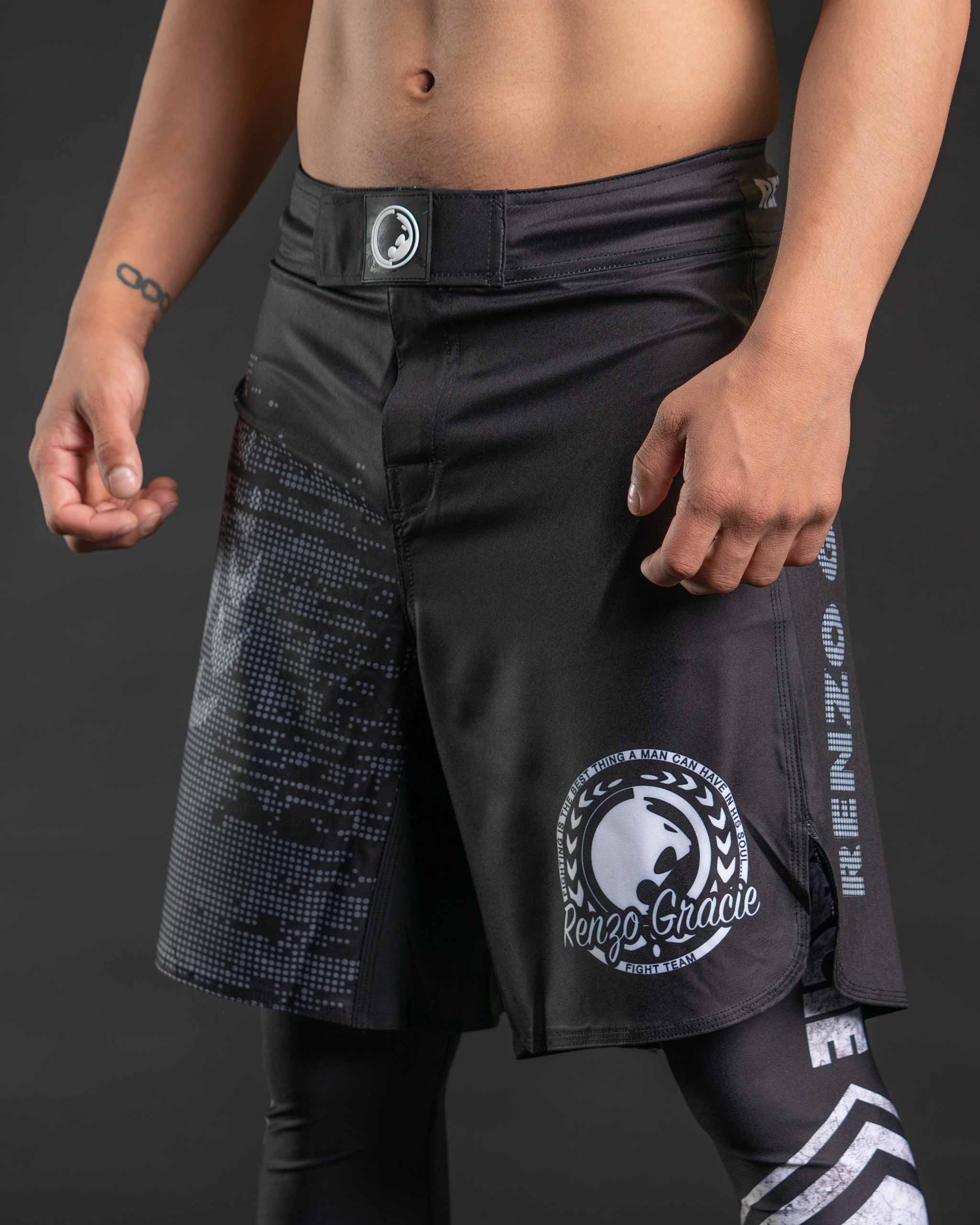 Ninja Theme MMA Brazilian Jiu Jitsu Shorts BJJ Gracie No Gi Fight Shorts Neon 