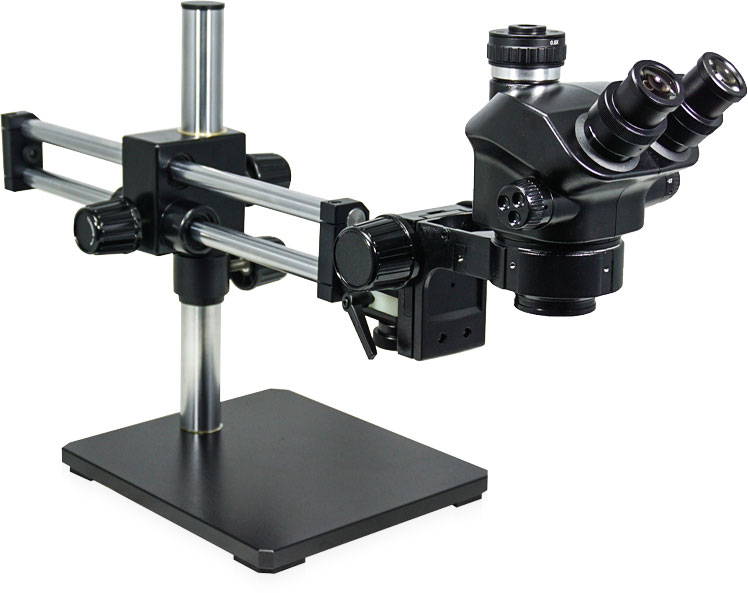 ESD-trinocular-stereo-microscope-ESD-dual-arm-boom-stand