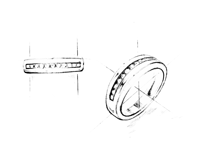 channel setting ring