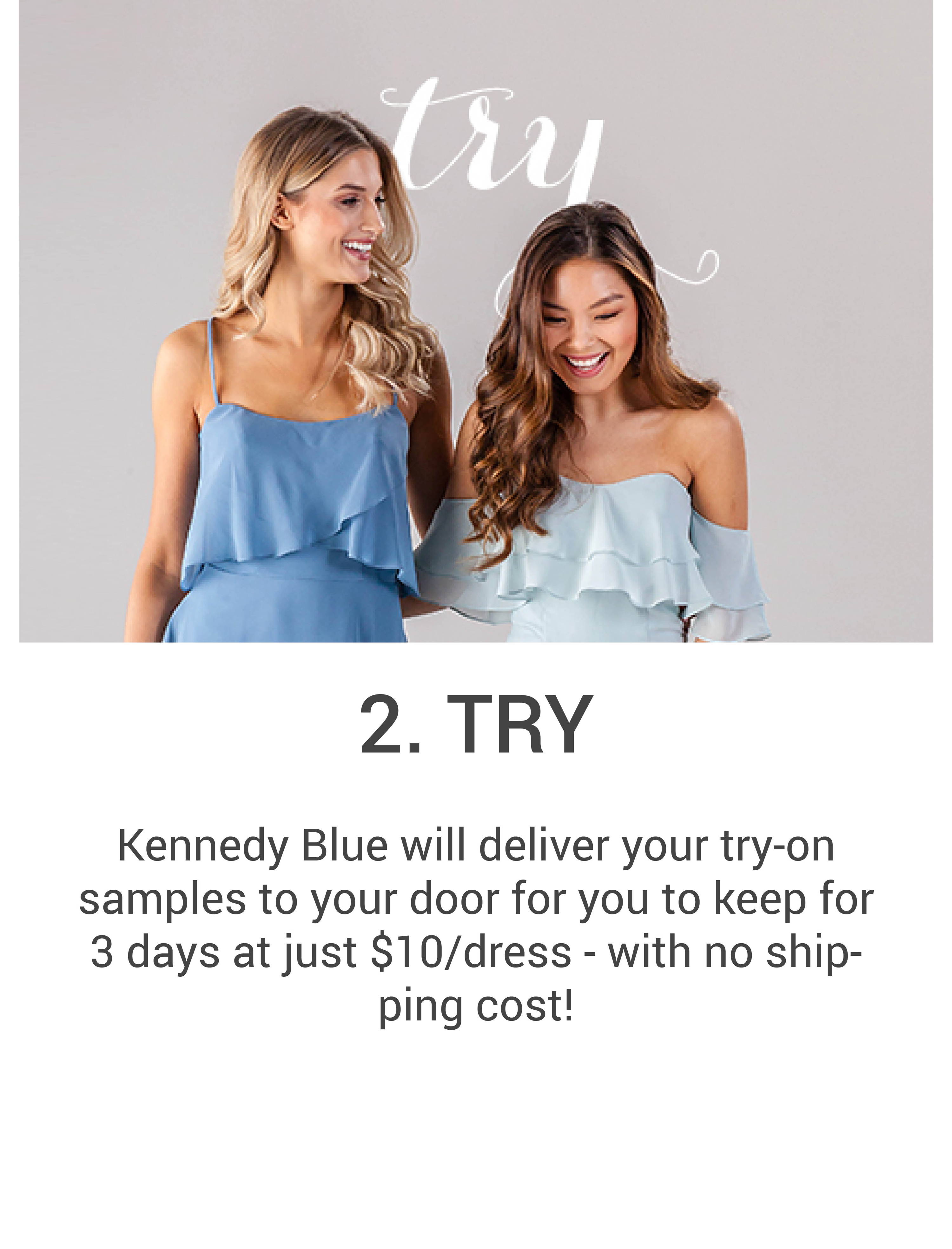 Try On Bridesmaid Dresses at Home Kennedy Blue Try On Bridesmaid Dresses at Home Kennedy Blue