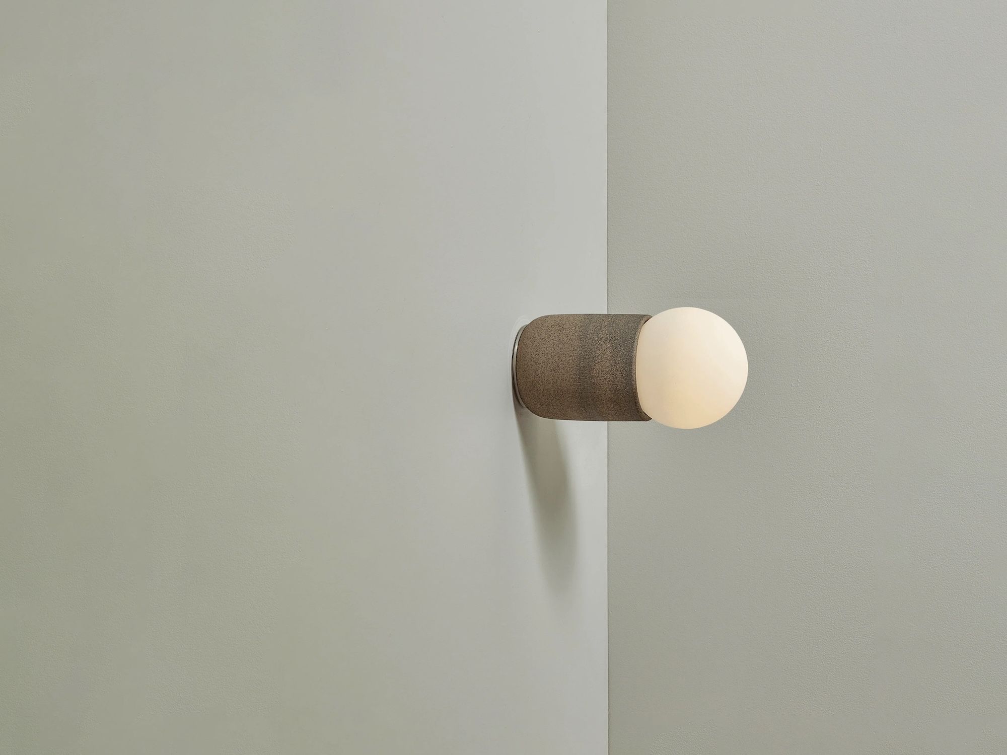 Ceramic Cylindrical Wall Light | Terra 1