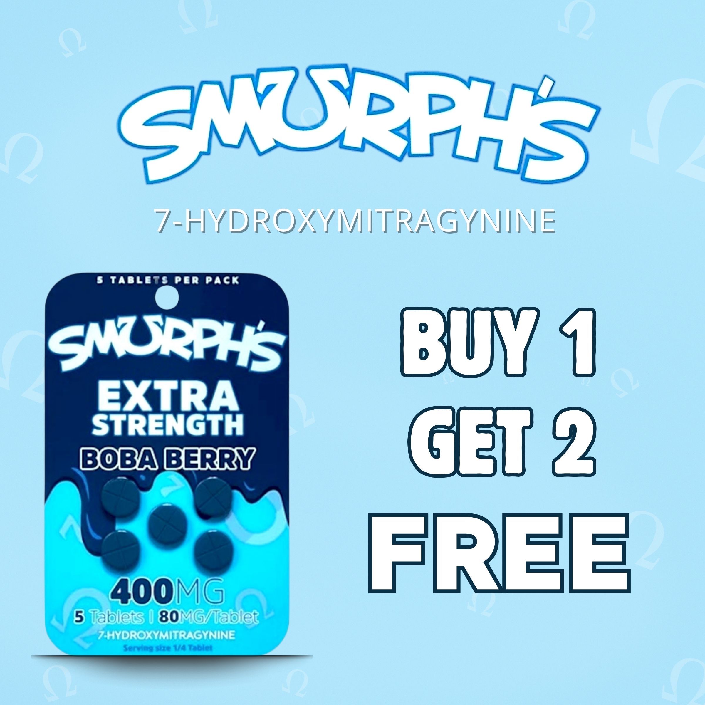 Smurph's Extra Strength Bora Berry - Buy 1 Get 2 Free.