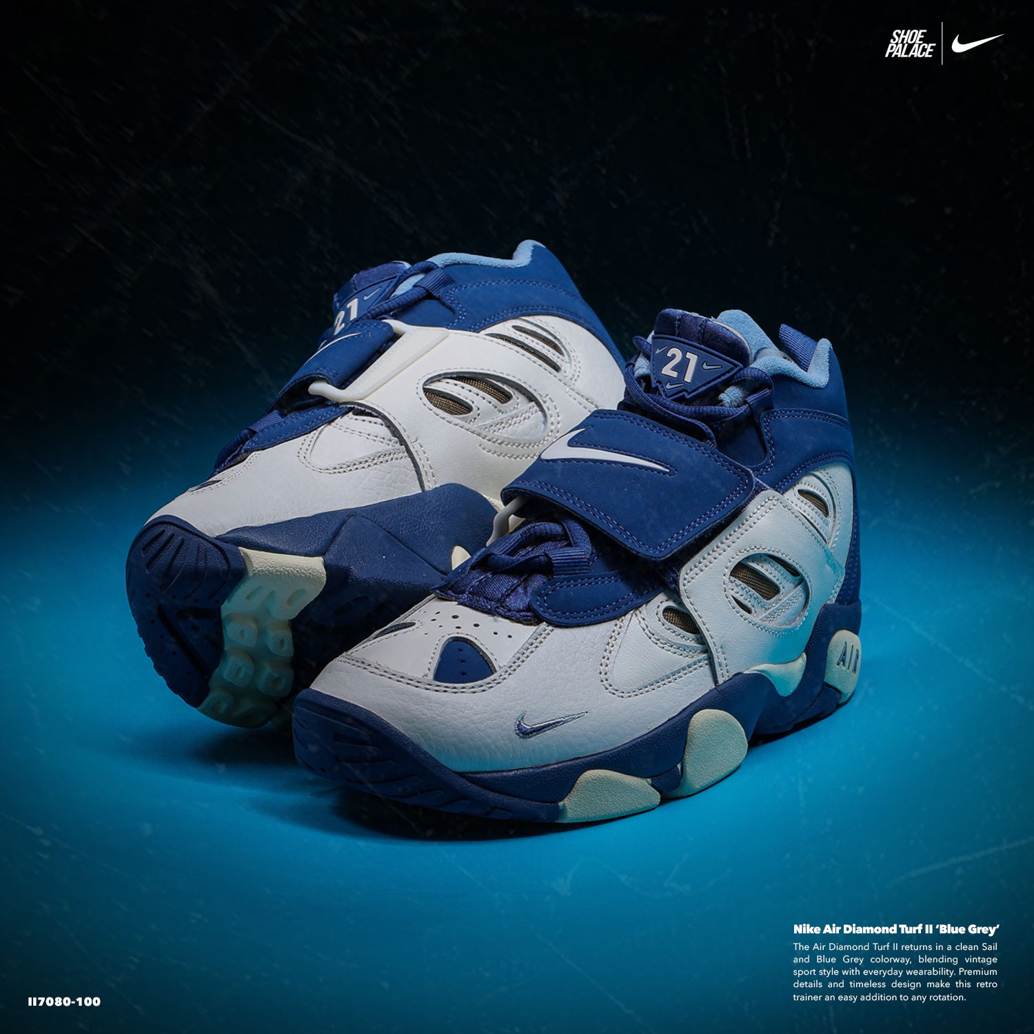 Air Diamond tuft Blue Grey