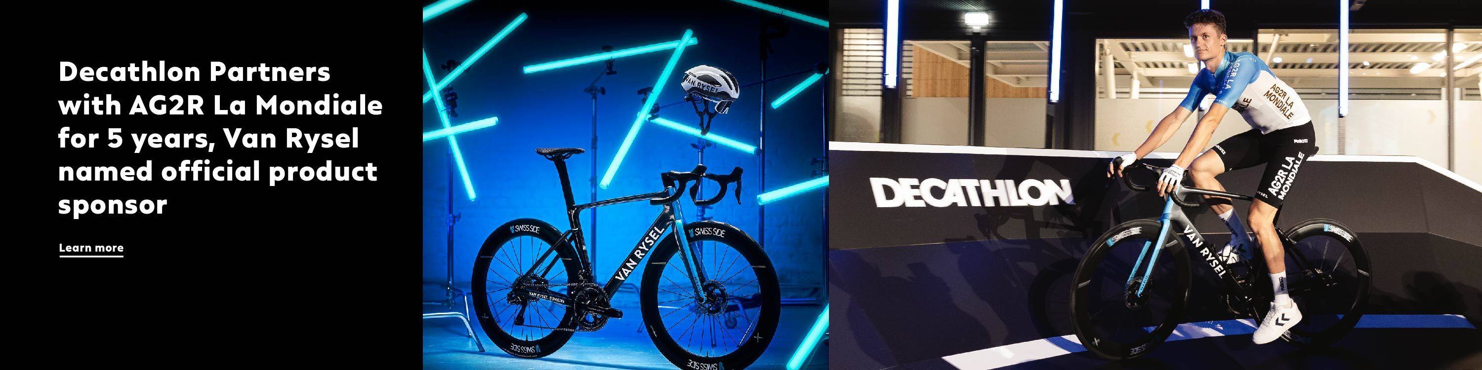 Decathlon Partners with AG2R La Mondiale for 5 years, Van Rysel named official product sponsor. Learn More.
