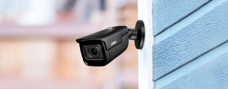nocturnal security camera on house wall 