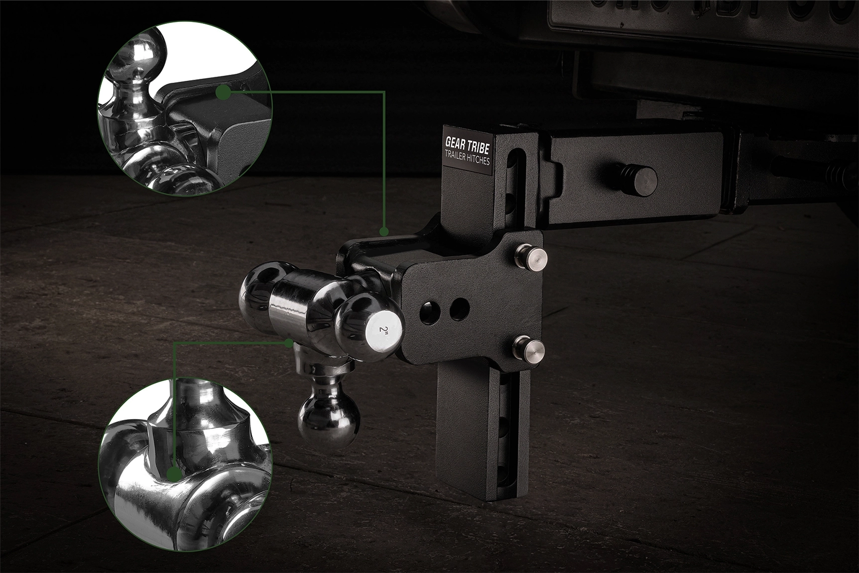 GearTribe Towmaster Trailer Hitch Ball Mount Fits 2.5