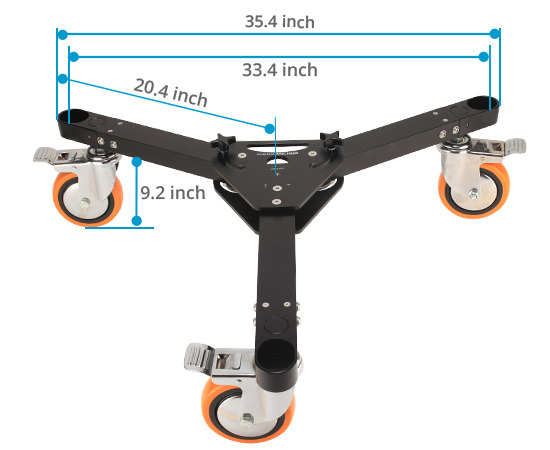 PROAIM Anchor Heavy-duty Studio Camera Tripod Dolly