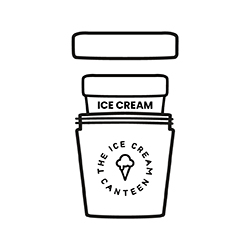 Ice Cream Pint Cooler Teakwood - Vakre Vene