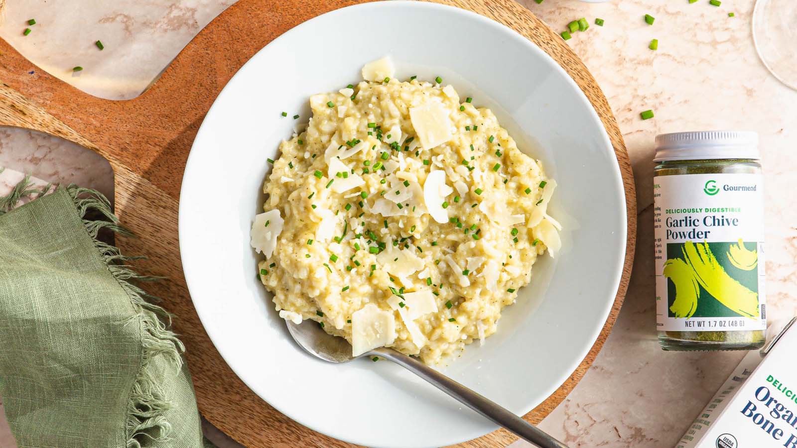Gourmend recipe for low fodmap risotto