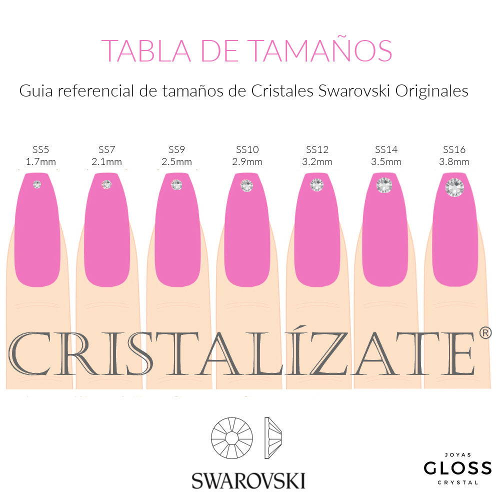 Cristales Swarovski para Uñas Chile – Joyas Gloss Crystal