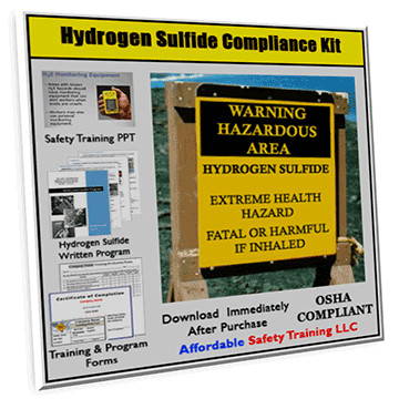 Hydrogen Sulfide Safety Training Compliance Kit