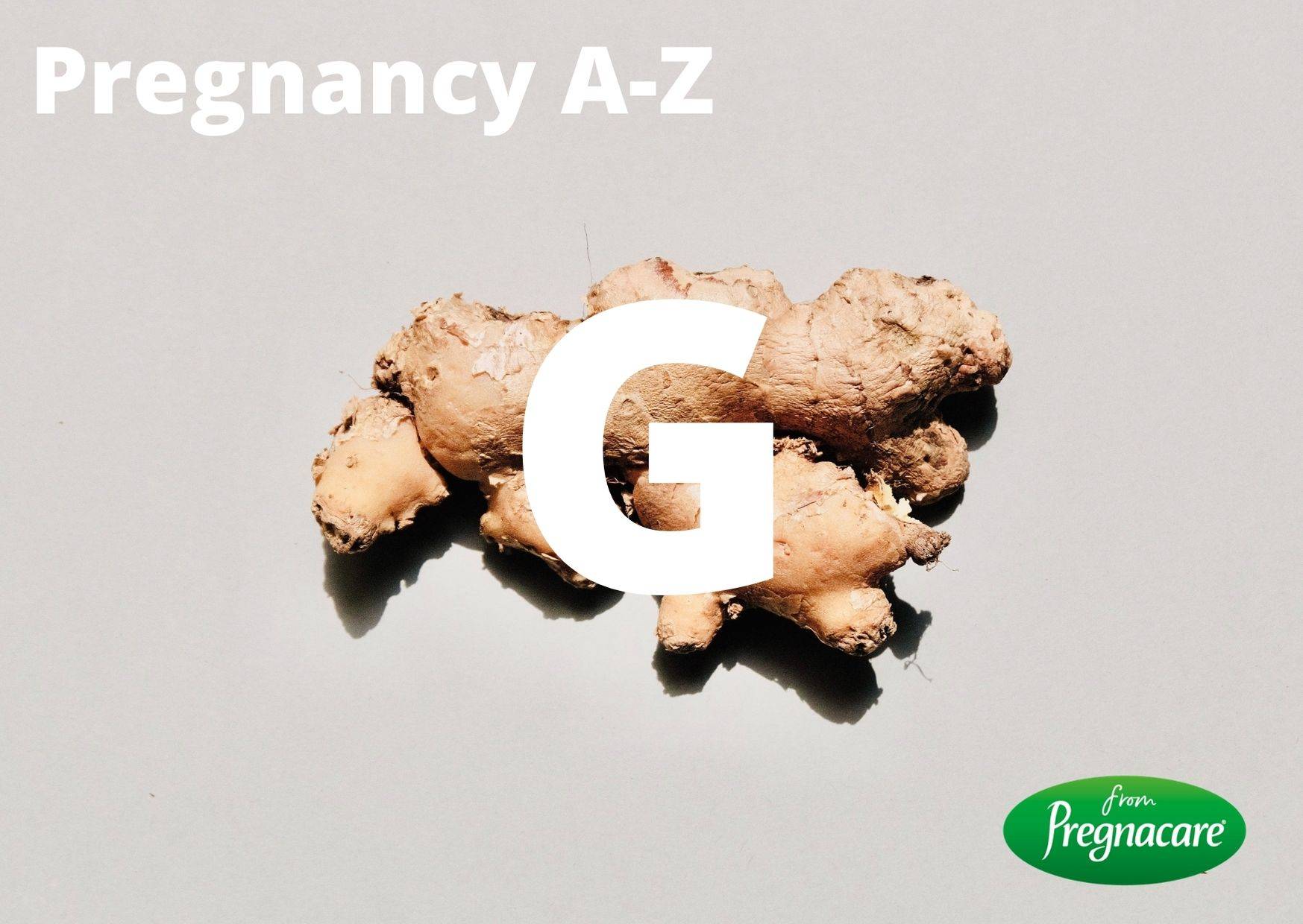 Letter G With Ginger Background