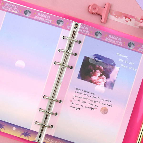 Color note - Second Mansion Neon retro A6 6 ring dateless weekly planner